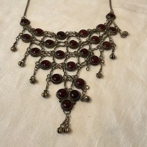 Vintage Boho Necklace Costume Statement Piece